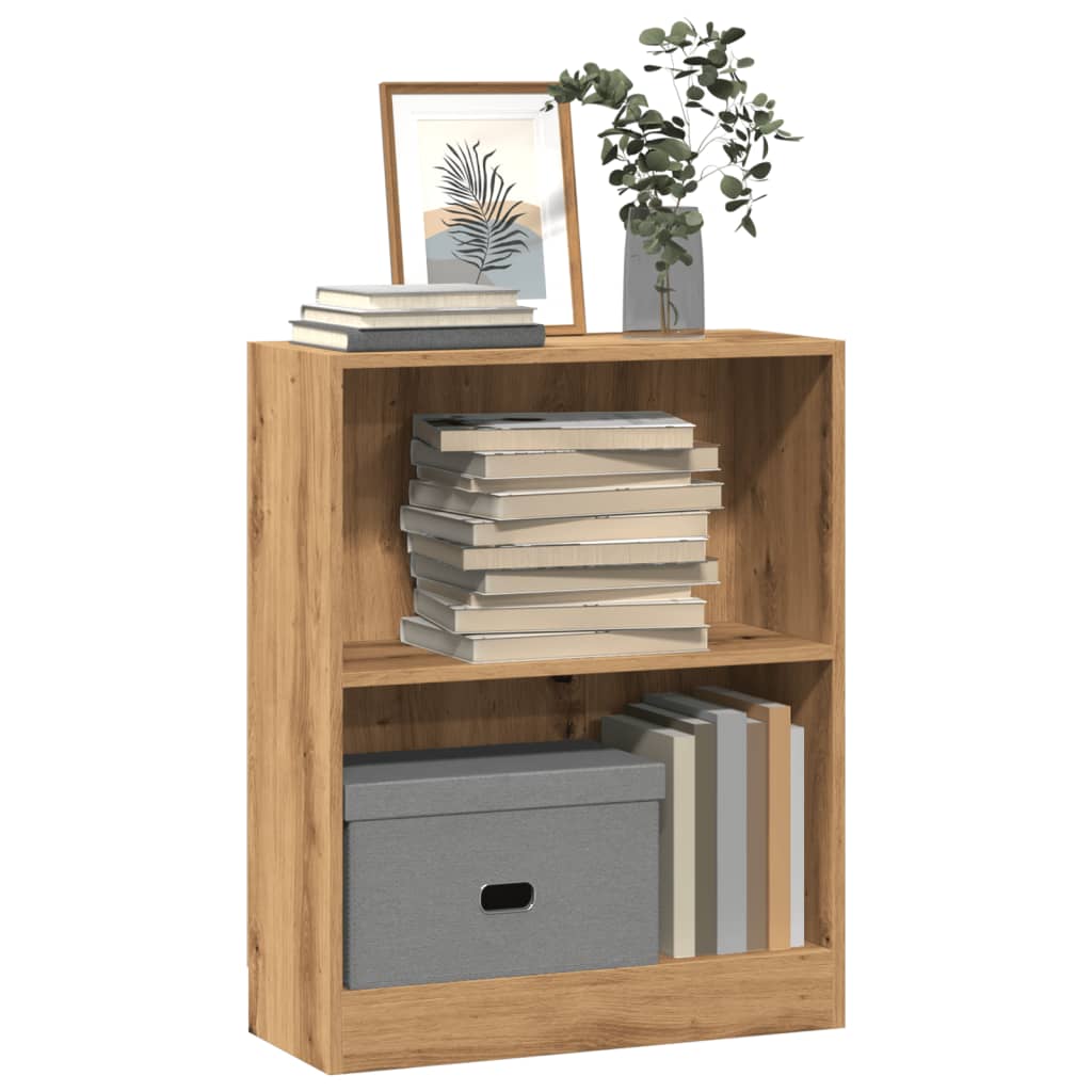 Boekenkast 60x24x76 cm bewerkt hout artisanaal eikenkleurig is nu te koop bij PeponiXL, paradijselijk wonen!