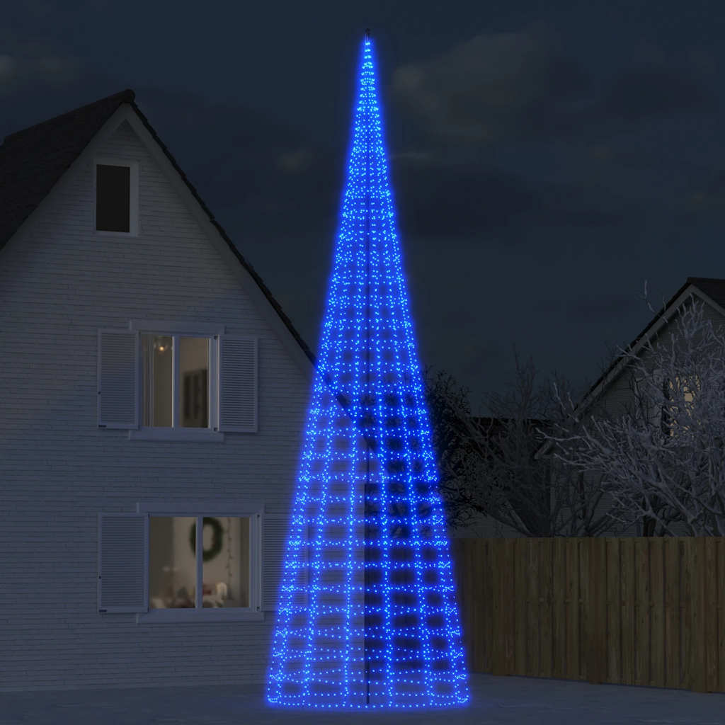 LED-kerstboom 3000 LED's 800 cm blauw is nu te koop bij PeponiXL, paradijselijk wonen!