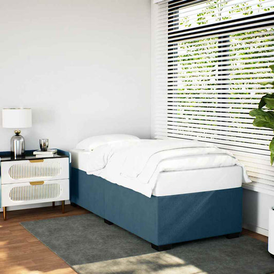 Bedframe fluweel blauw 90x190 cm is nu te koop bij PeponiXL, paradijselijk wonen!