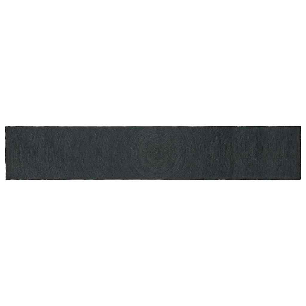 Vloerkleden Rechthoekig Donkergrijs 80 x 400 cm Jute is nu te koop bij PeponiXL, paradijselijk wonen!