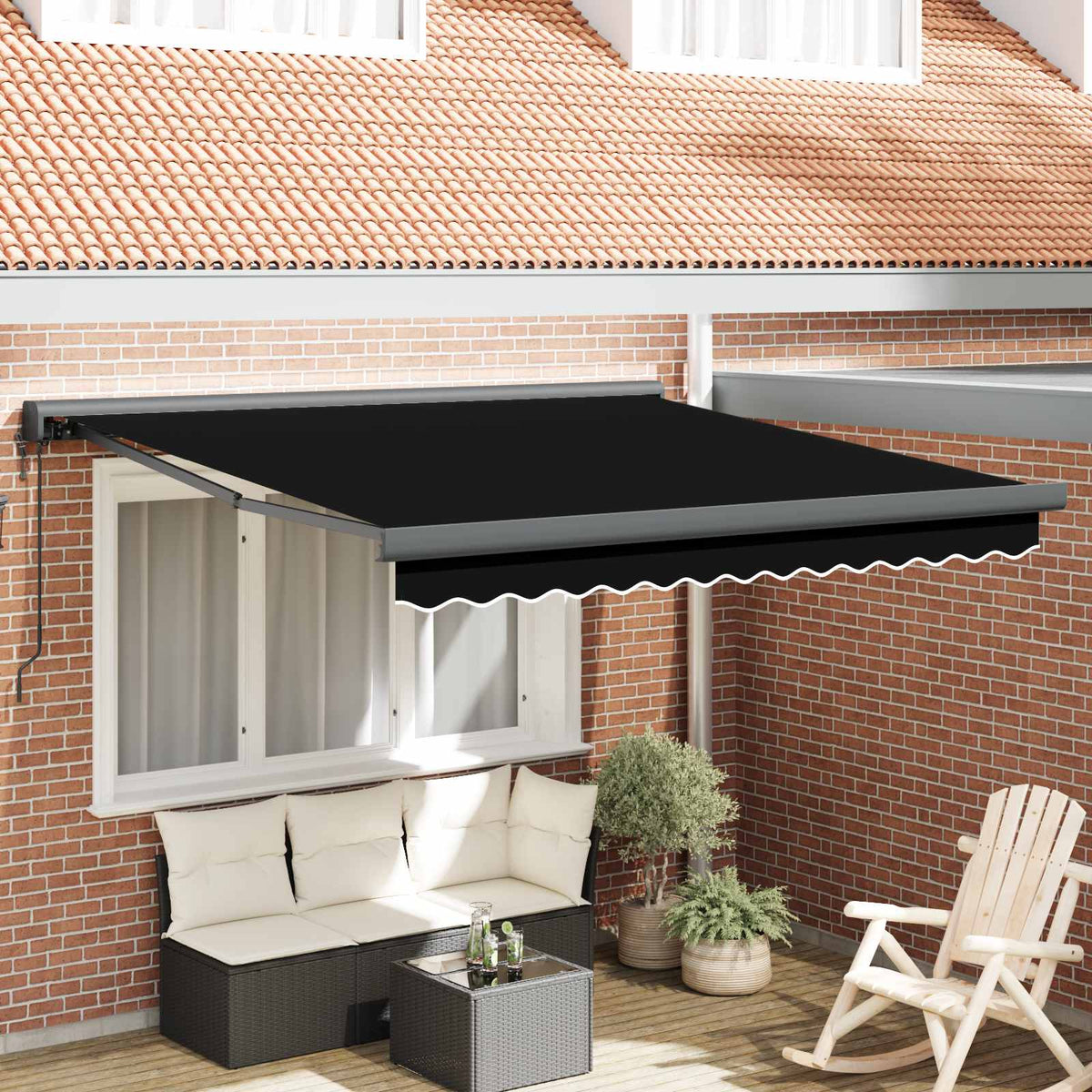 Markies Zwart 300 x 250 x 165 cm Polyester en Aluminium is nu te koop bij PeponiXL, paradijselijk wonen!