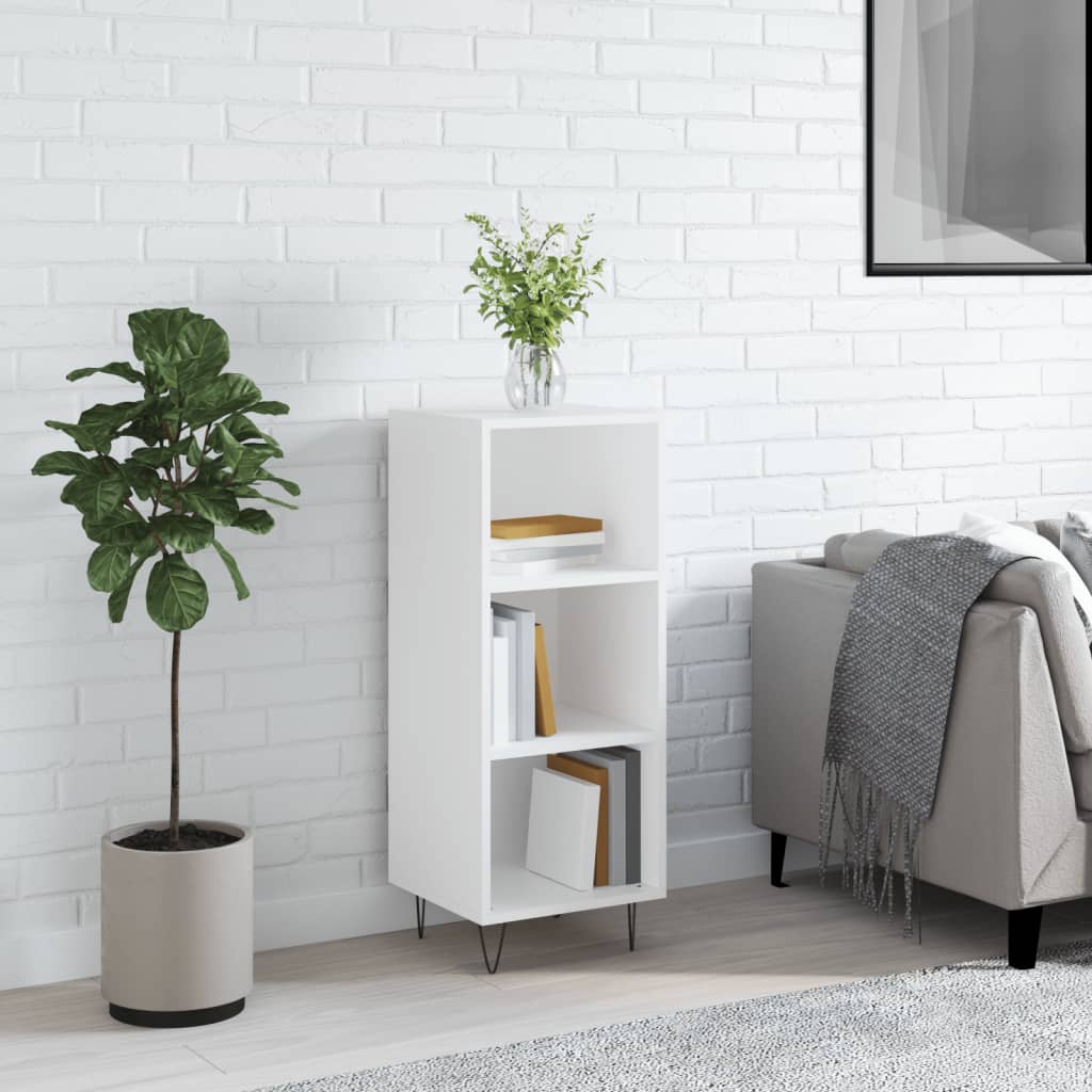 Dressoir 34,5x32,5x90 cm bewerkt hout wit is nu te koop bij PeponiXL, paradijselijk wonen!