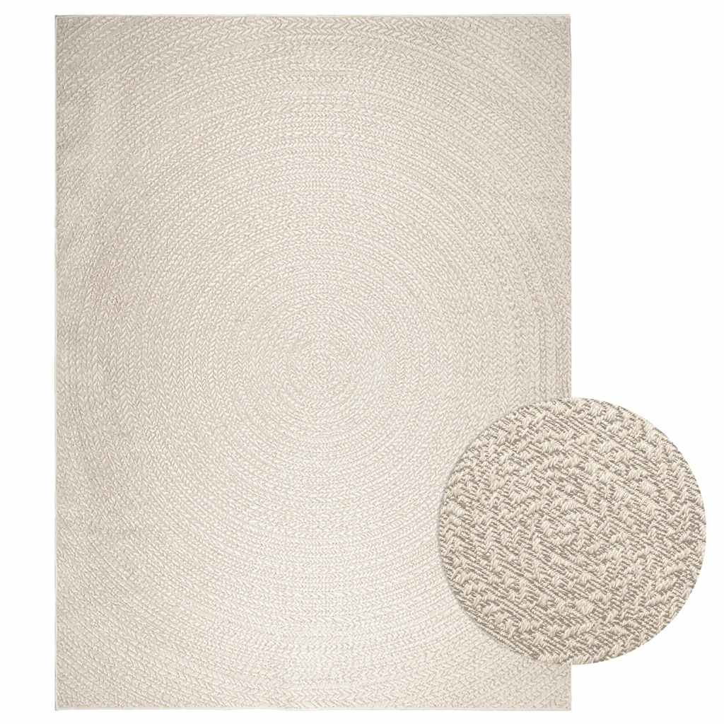 Vloerkleed ZIZUR room binnen en buiten 240x340 cm jute look is nu te koop bij PeponiXL, paradijselijk wonen!