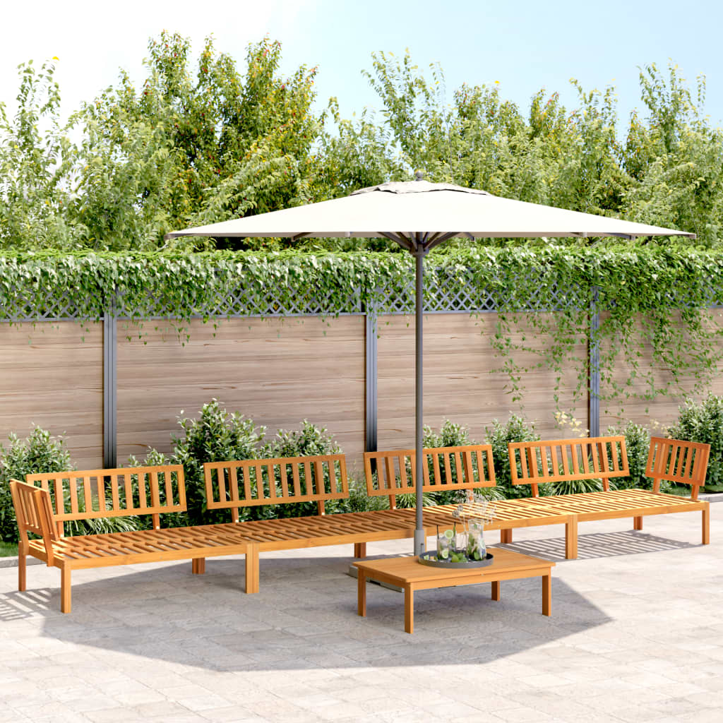 5-delige Loungeset pallet massief acaciahout is nu te koop bij PeponiXL, paradijselijk wonen!