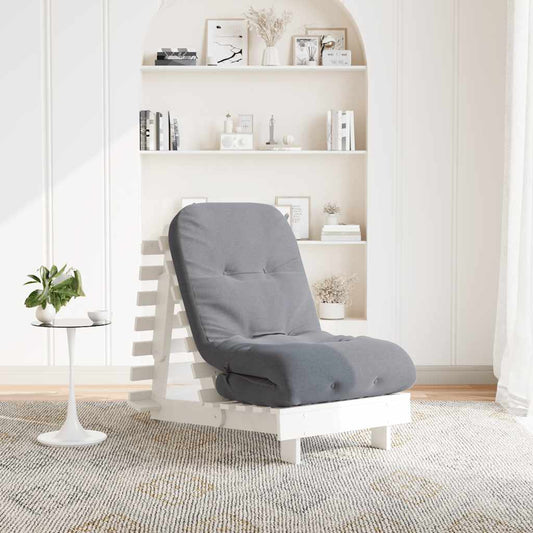 Futon slaapbank met matras 60x206x11 cm massief grenenhout wit is nu te koop bij PeponiXL, paradijselijk wonen!