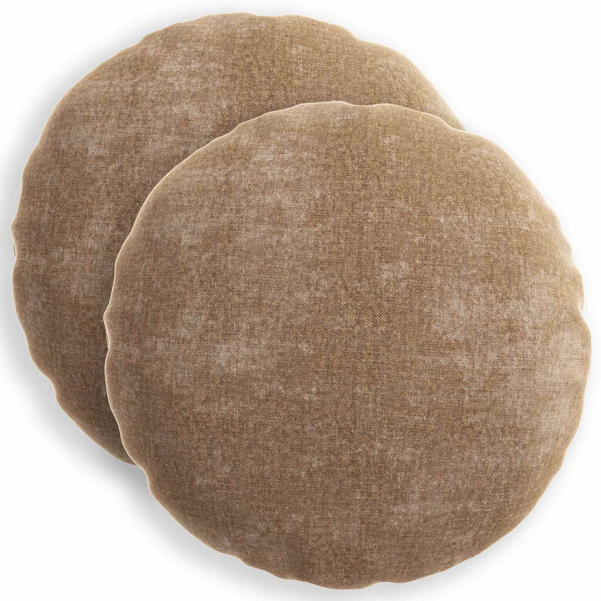 Kussensloop 2 st HEERLEN Bruin Ø 40 cm Chenille Stof is nu te koop bij PeponiXL, paradijselijk wonen!