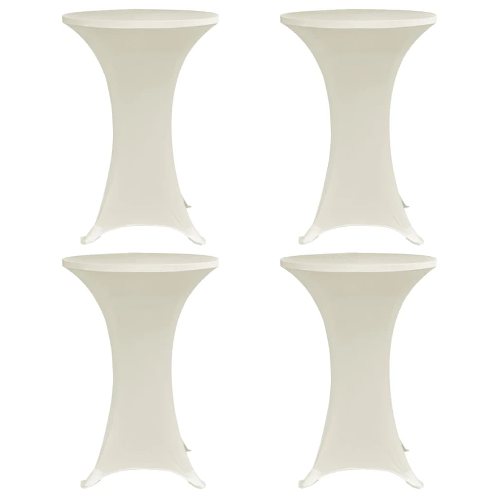 Statafelhoes 4 st stretch Ø70 cm crème is nu te koop bij PeponiXL, paradijselijk wonen!