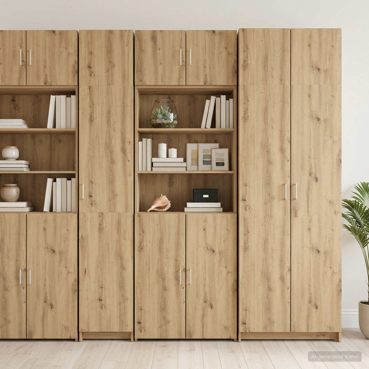 Opbergkast met Planken Artisanaal eiken 70 x 42,5 x 225 cm is nu te koop bij PeponiXL, paradijselijk wonen!