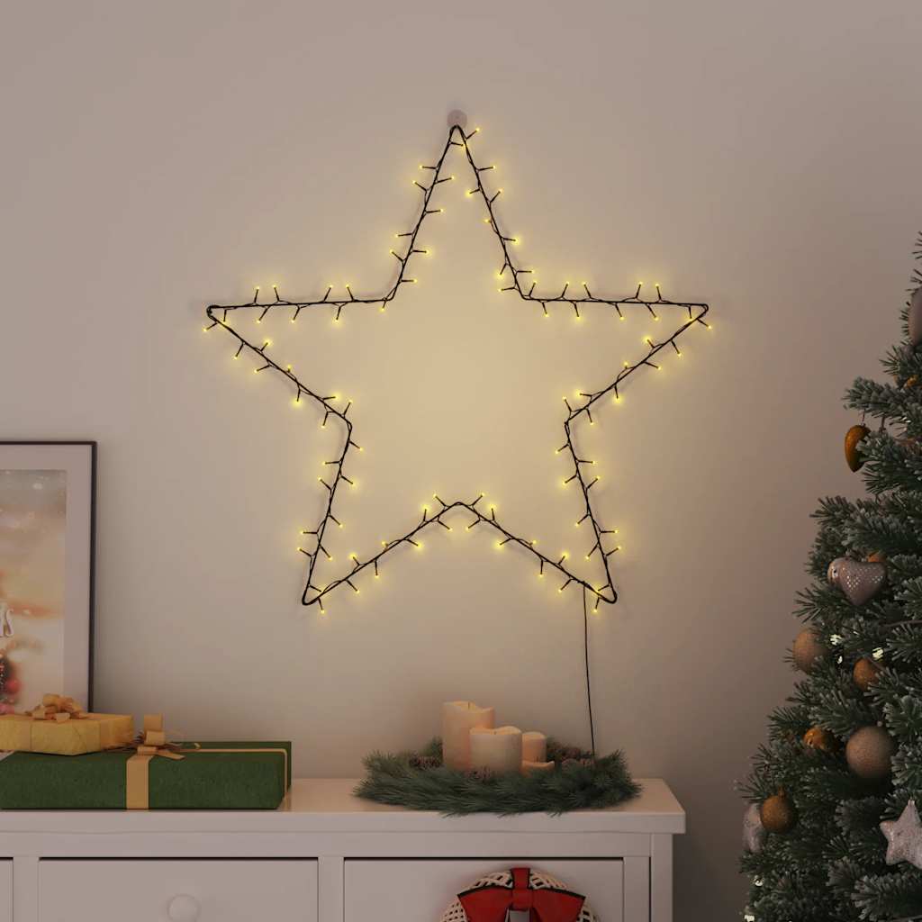 Kerstverlichting ster silhouet 115 LEDs warm wit is nu te koop bij PeponiXL, paradijselijk wonen!