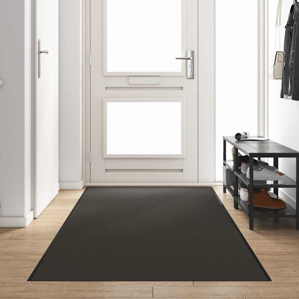 Deurmat Anders Antraciet en Zwart 120 x 350 cm Polyamide en PVC is nu te koop bij PeponiXL, paradijselijk wonen!