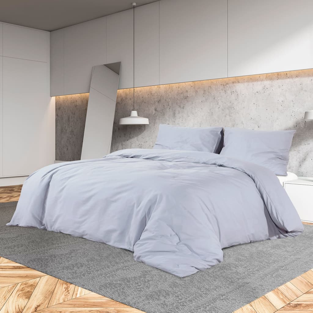 Dekbedovertrekset 135x200 cm katoen grijs is nu te koop bij PeponiXL, paradijselijk wonen!