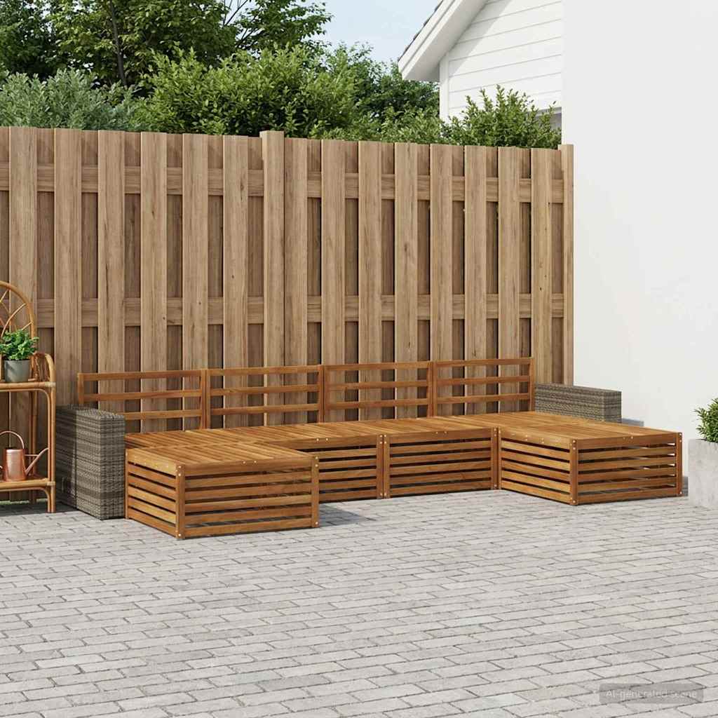 Sofa-Sets 6 pcs Massief Acaciahout is nu te koop bij PeponiXL, paradijselijk wonen!