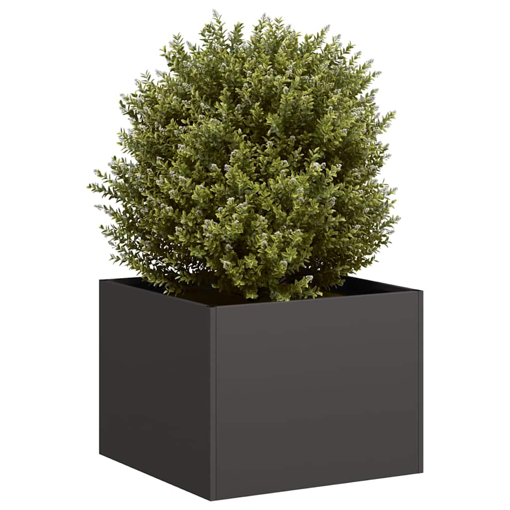 Plantenbak 40x40x30 cm staal zwart is nu te koop bij PeponiXL, paradijselijk wonen!