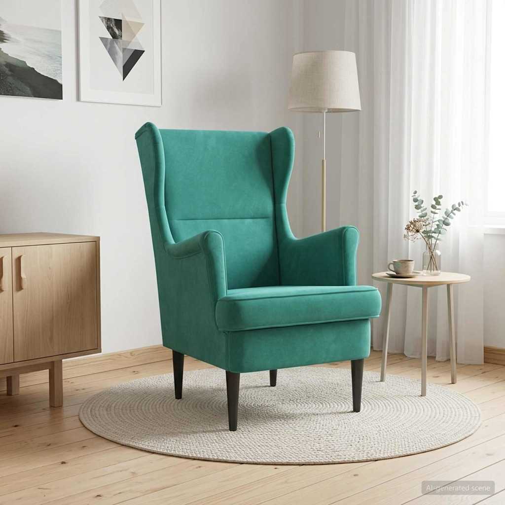 Fauteuil Turquoise Fluweel is nu te koop bij PeponiXL, paradijselijk wonen!