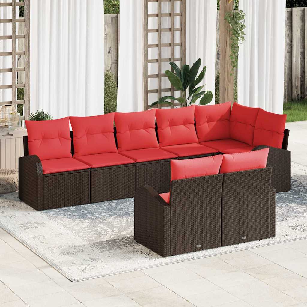 Tuin Sofa Set Bruin poly rattan is nu te koop bij PeponiXL, paradijselijk wonen!