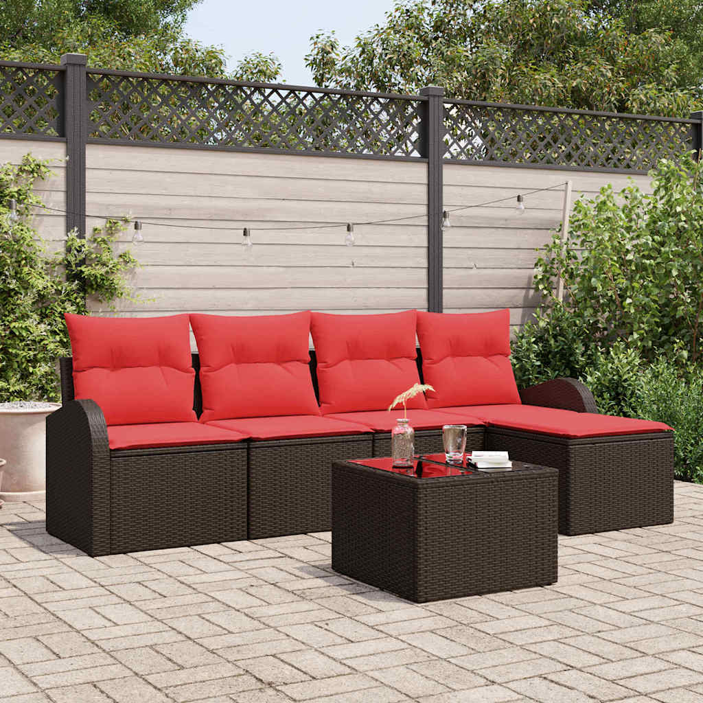 Tuin Sofa Set Bruin poly rattan is nu te koop bij PeponiXL, paradijselijk wonen!