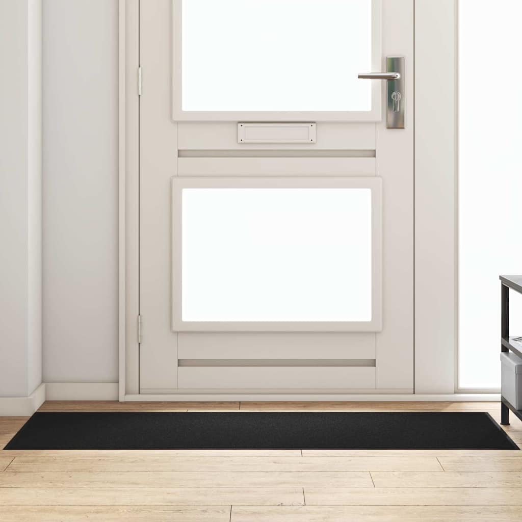 Deurmat Zwart 60 x 180 cm 100% Polyamide is nu te koop bij PeponiXL, paradijselijk wonen!