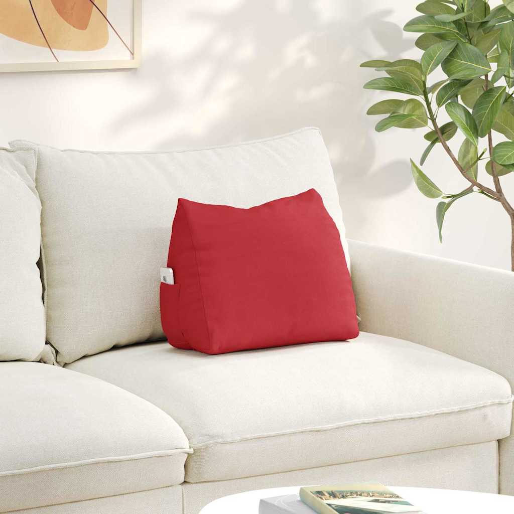 Rugkussen Rood 45 x 20 x 35 cm Stof is nu te koop bij PeponiXL, paradijselijk wonen!