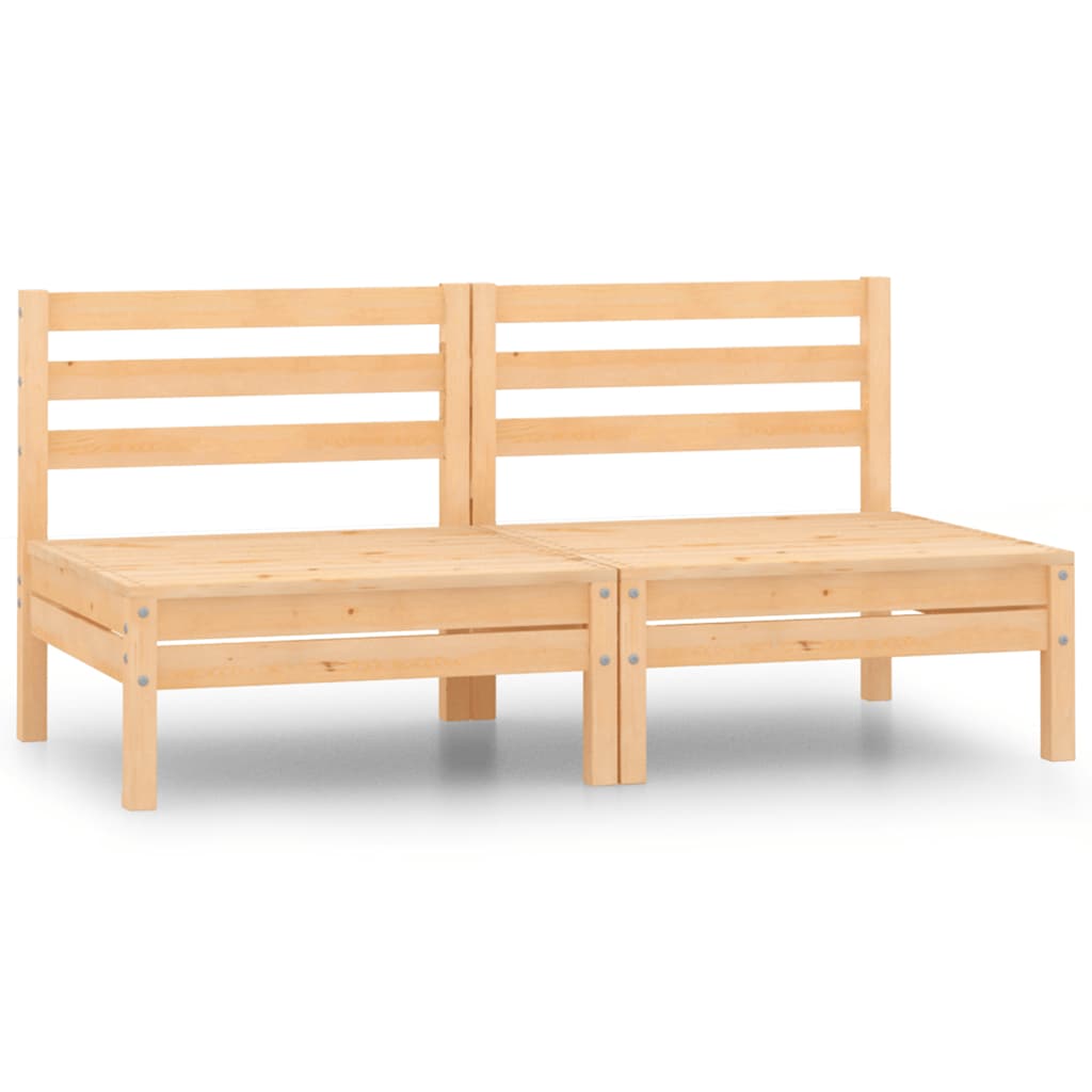 Tuinmiddenbanken 2 st massief grenenhout is nu te koop bij PeponiXL, paradijselijk wonen!