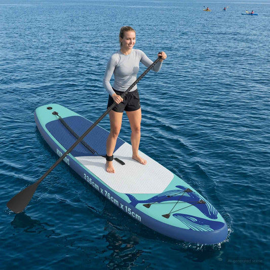 Opblaasbaar Stand Up Paddle Board HYDROS 335 x 76 x 15 cm voor is nu te koop bij PeponiXL, paradijselijk wonen!
