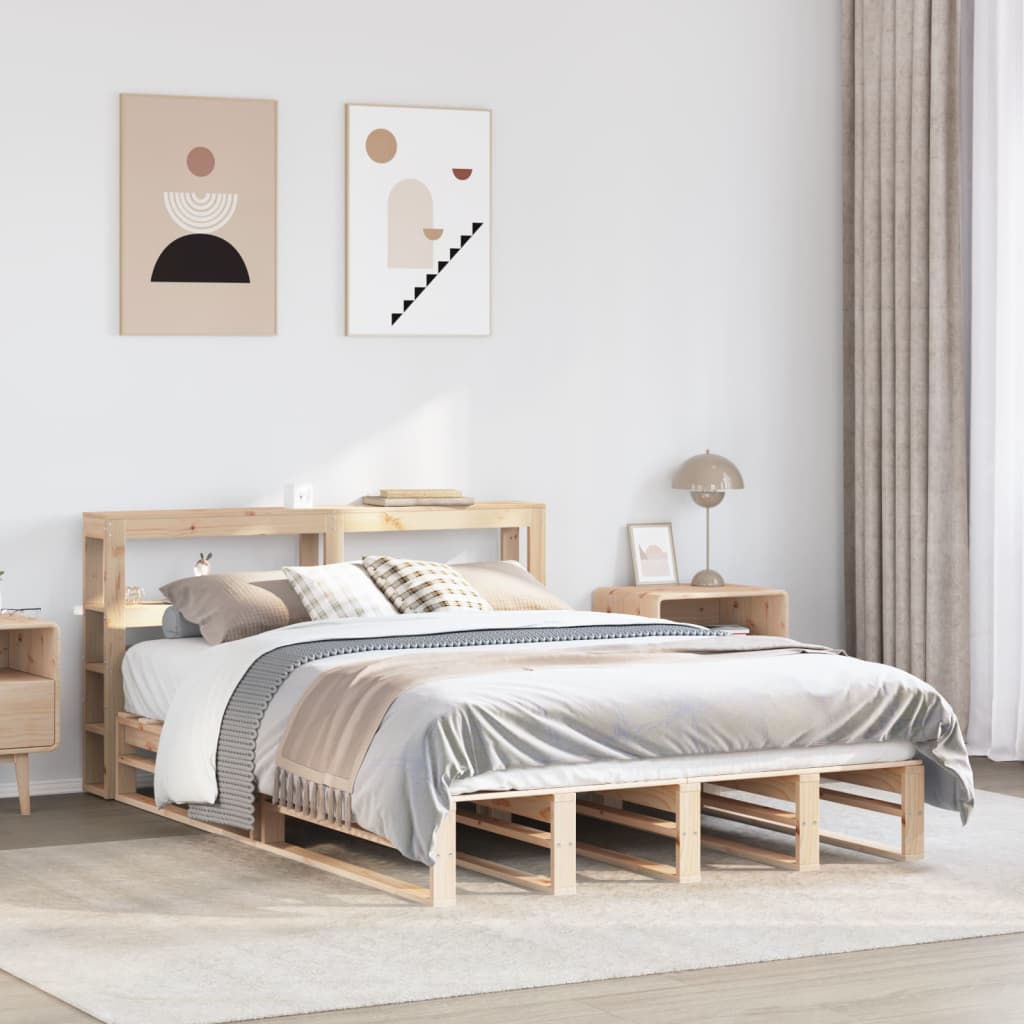 Bedframe zonder matras massief grenenhout 140x200 cm is nu te koop bij PeponiXL, paradijselijk wonen!