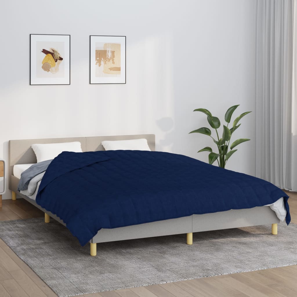 Verzwaringsdeken 200x220 cm 13 kg stof blauw is nu te koop bij PeponiXL, paradijselijk wonen!