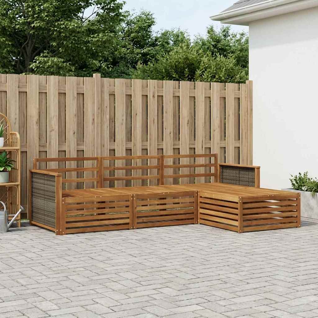 Buiten bankenset Naturel 249,5 x 162,5 x 73 cm is nu te koop bij PeponiXL, paradijselijk wonen!
