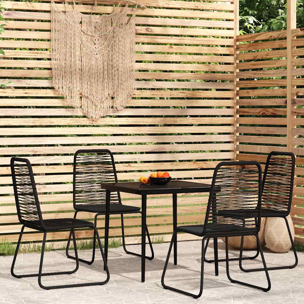 5-delige Tuinset zwart is nu te koop bij PeponiXL, paradijselijk wonen!