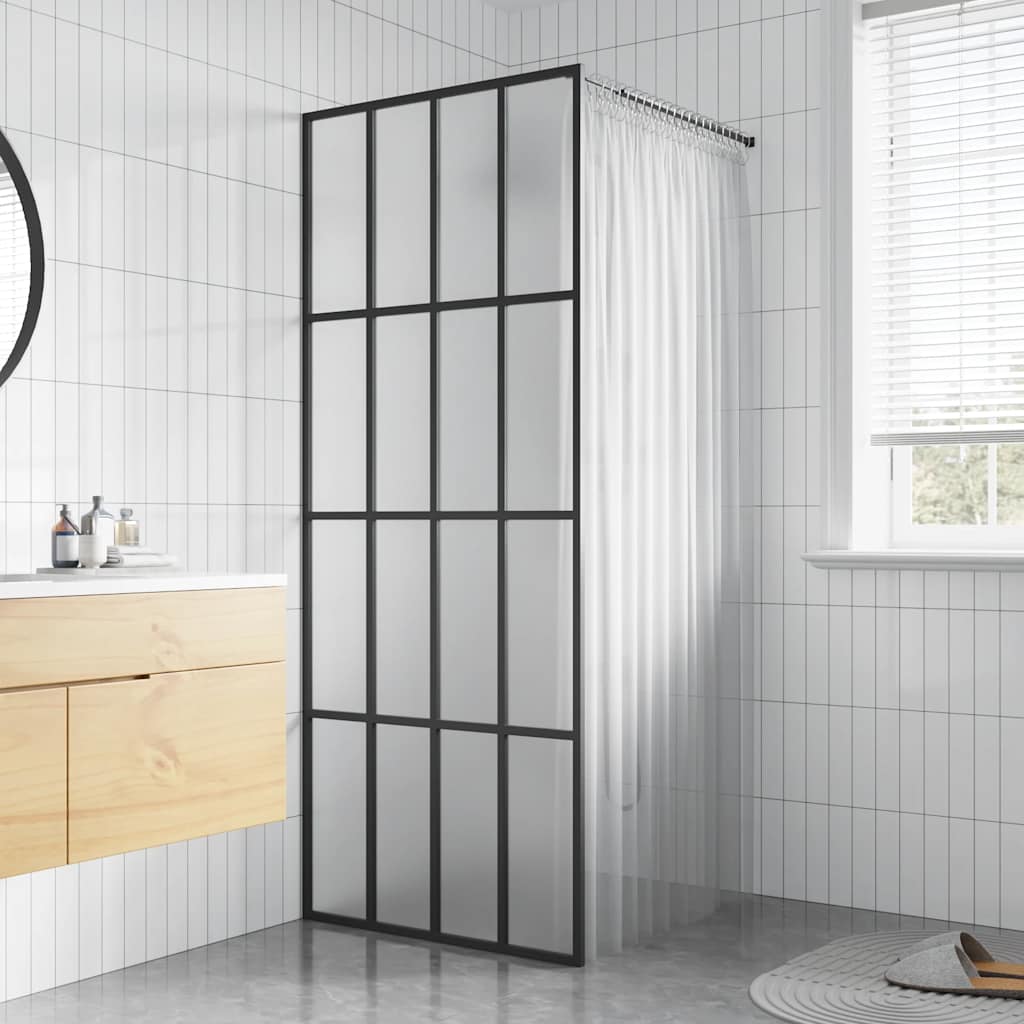 Inloopdouchewand 90x195 cm mat gehard glas is nu te koop bij PeponiXL, paradijselijk wonen!