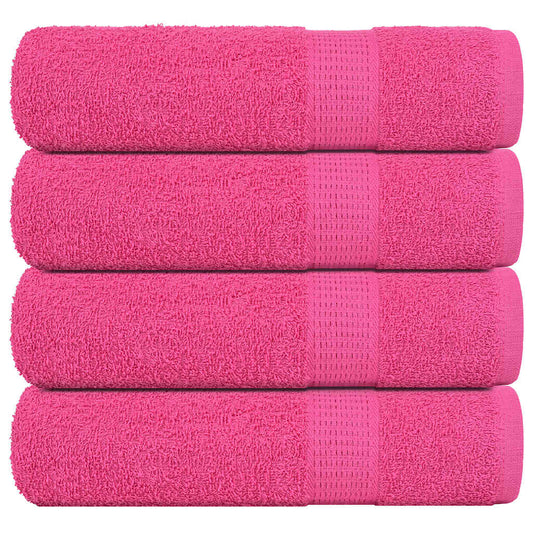 Douchehanddoeken FROGN 4 st 70x140 cm 360 g/m² roze is nu te koop bij PeponiXL, paradijselijk wonen!
