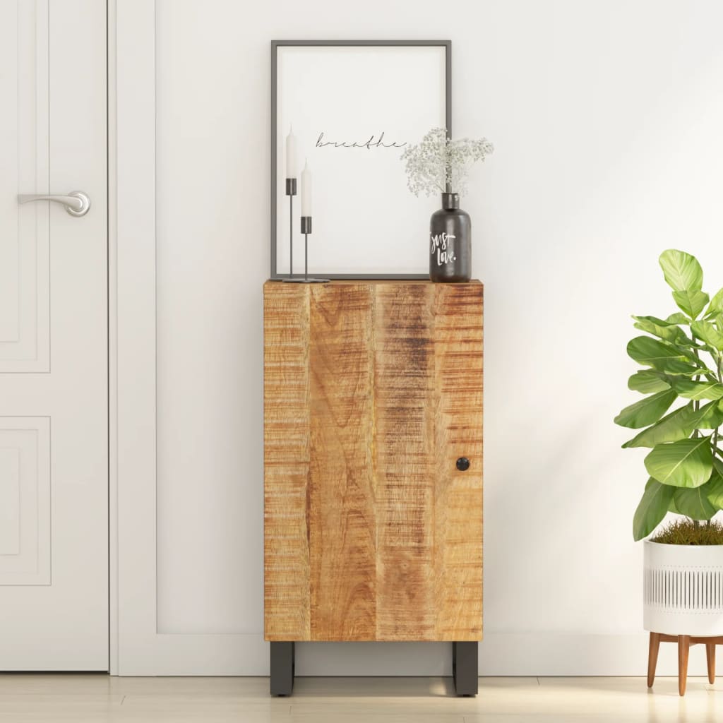 Dressoir met deur 40x31x75 cm massief mangohout is nu te koop bij PeponiXL, paradijselijk wonen!
