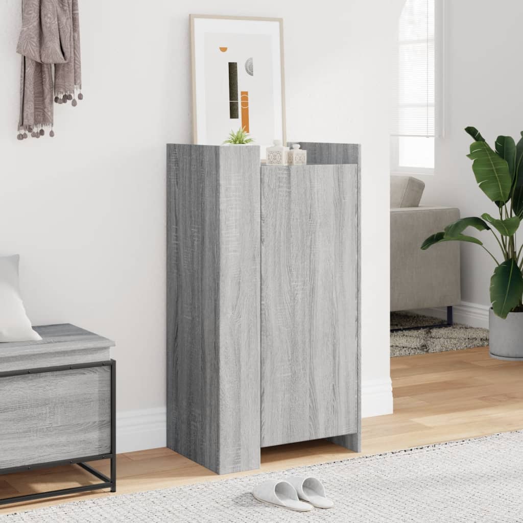 Schoenenkast 52x37,5x100 cm bewerkt hout grijs sonoma eiken is nu te koop bij PeponiXL, paradijselijk wonen!
