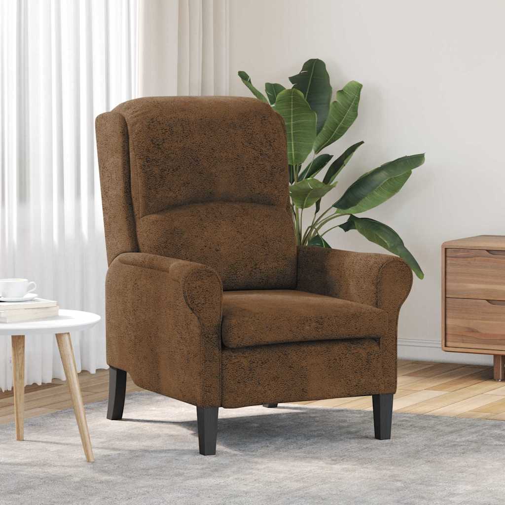 Fauteuil Bruin Nep Leer is nu te koop bij PeponiXL, paradijselijk wonen!