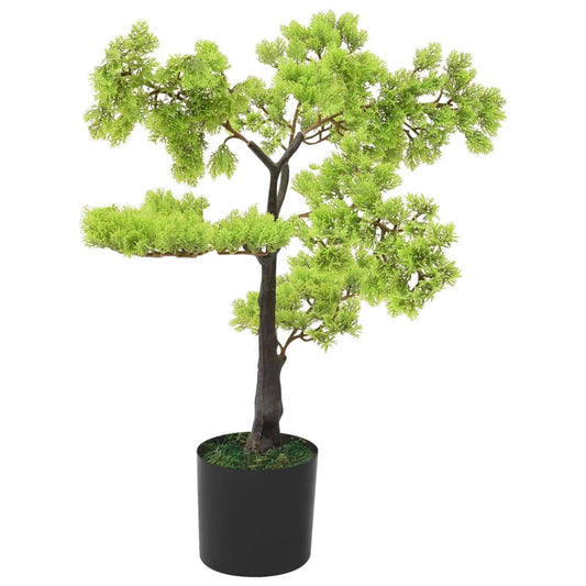 Kunstplant met pot cipres bonsai 60 cm groen is nu te koop bij PeponiXL, paradijselijk wonen!