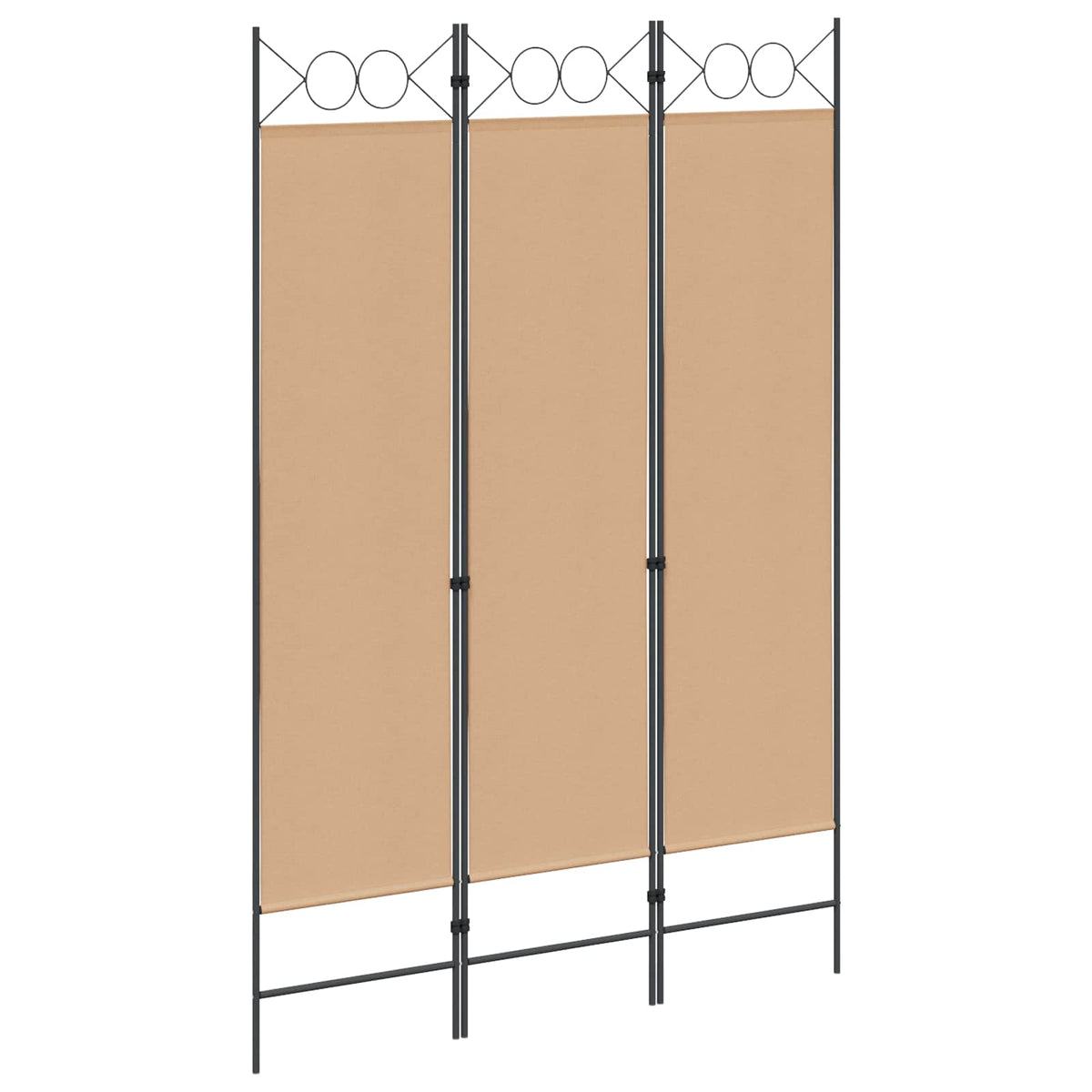 3-Panel Room Divider Beige 120 x 180 cm Stof is nu te koop bij PeponiXL, paradijselijk wonen!