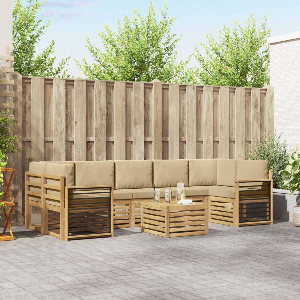 Sofa-Sets Massief Acaciahout is nu te koop bij PeponiXL, paradijselijk wonen!