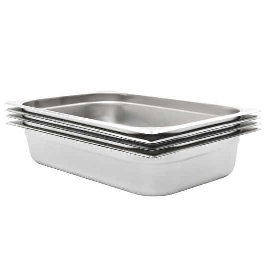 Gastronormbakken 4 st GN 1/1 100 mm roestvrij staal is nu te koop bij PeponiXL, paradijselijk wonen!