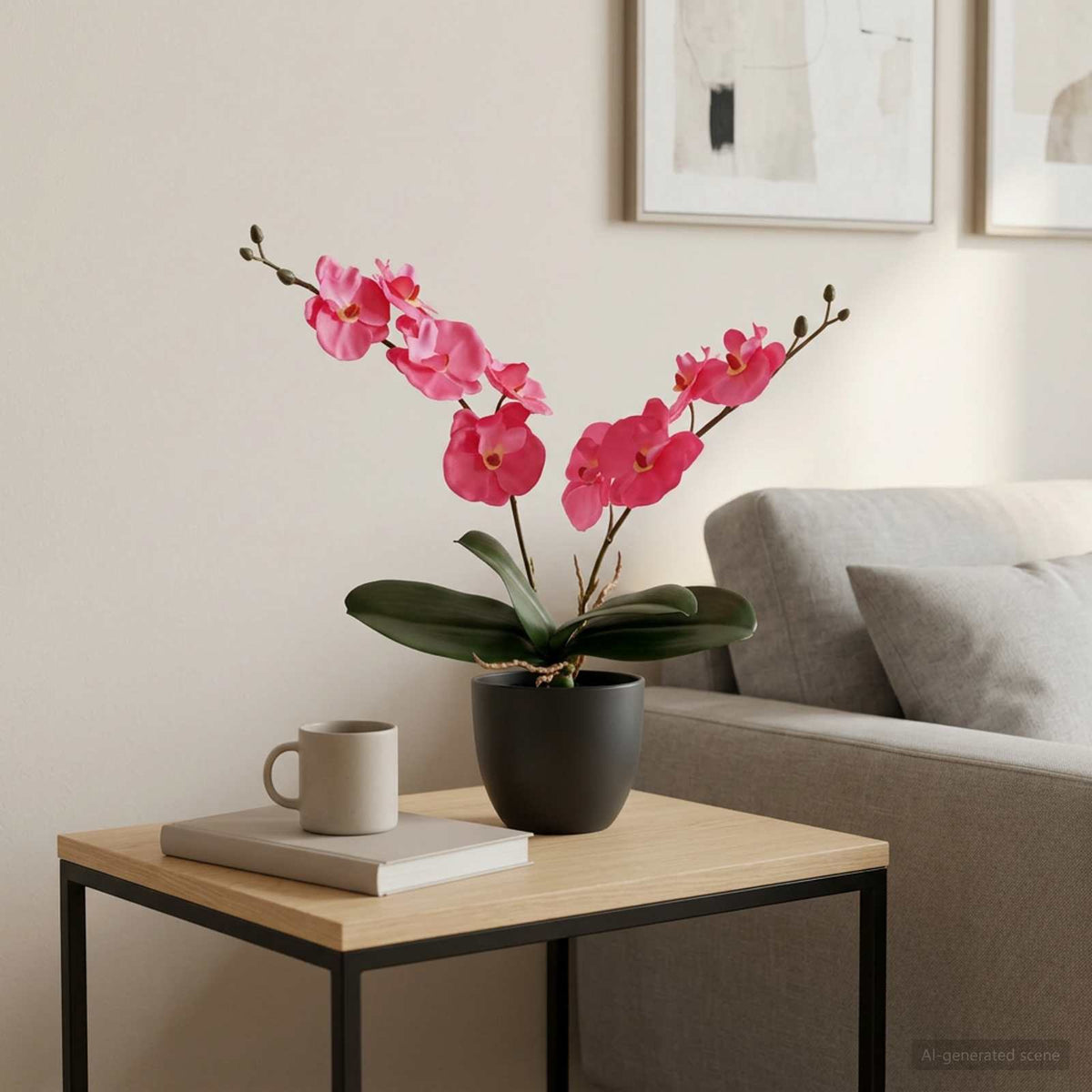 Kunstorchidee Plant Rood 36 x 10 x 30 cm Stof, PE en PEVA is nu te koop bij PeponiXL, paradijselijk wonen!