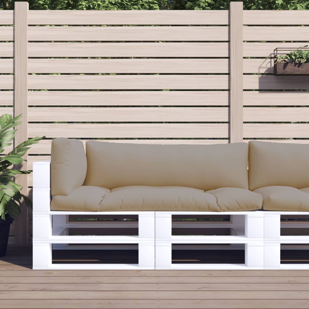 Palletkussens 3 st stof taupe is nu te koop bij PeponiXL, paradijselijk wonen!