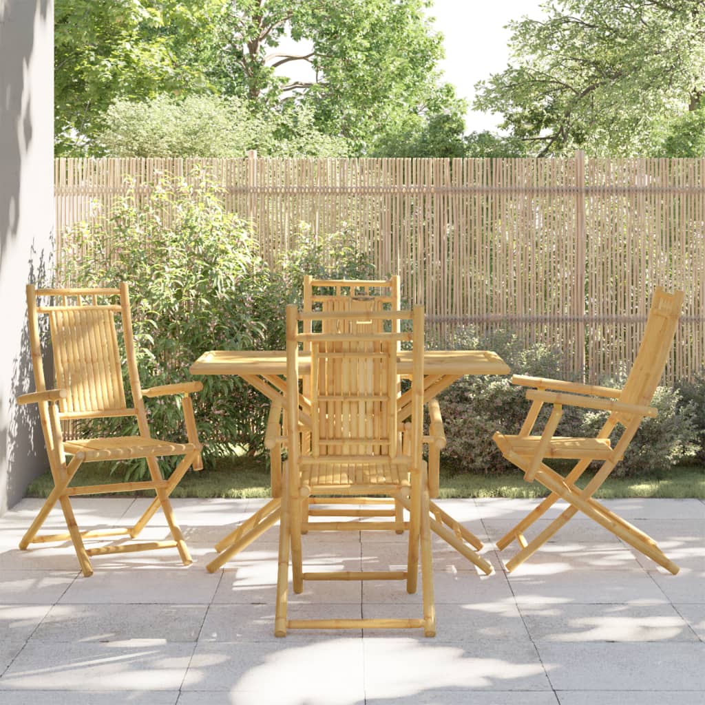 5-delige Tuinset bamboe is nu te koop bij PeponiXL, paradijselijk wonen!