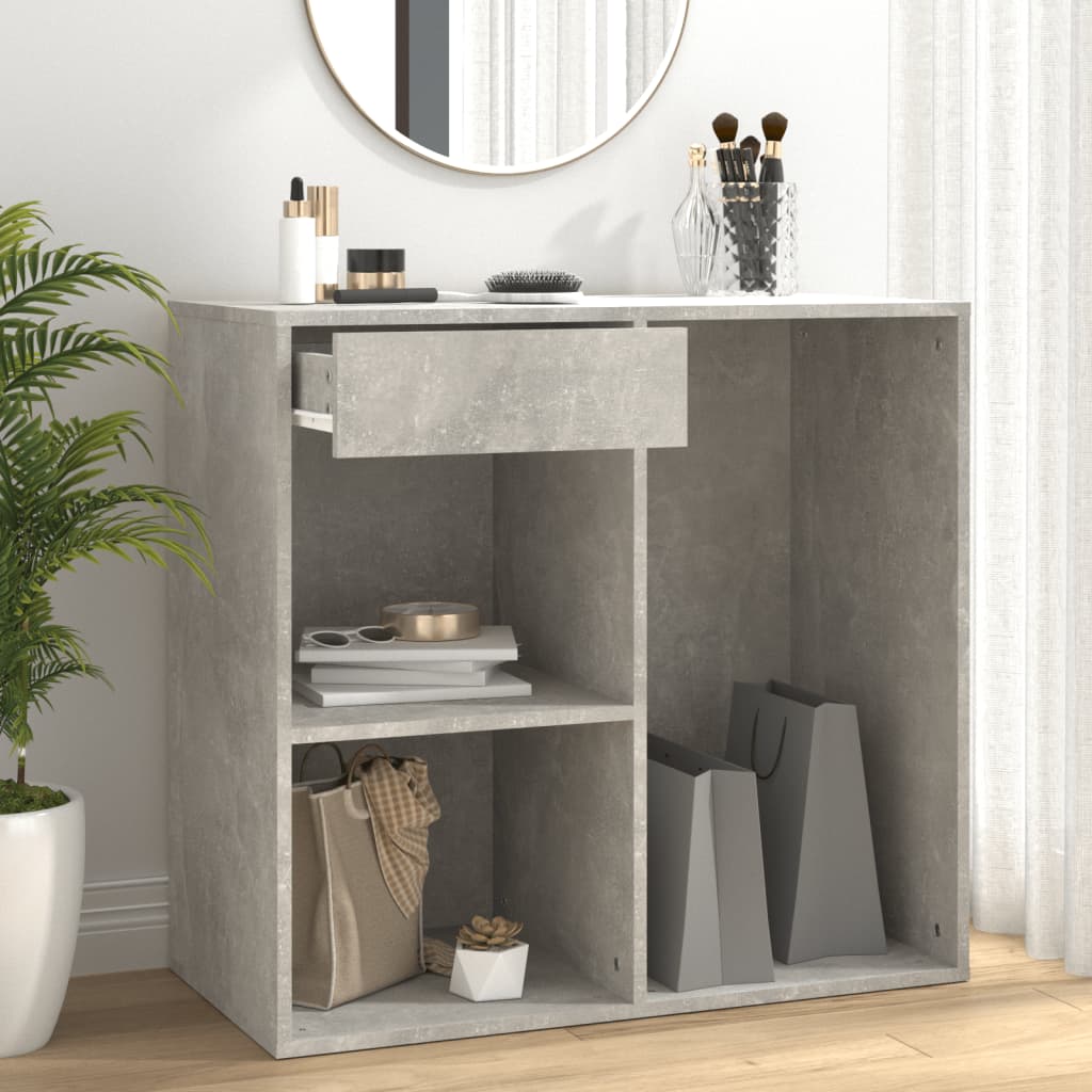 Cosmeticakast 80x40x75 cm bewerkt hout grijs is nu te koop bij PeponiXL, paradijselijk wonen!
