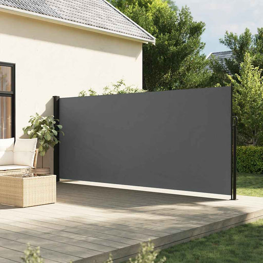 Windscherm uittrekbaar 160x600 cm antraciet is nu te koop bij PeponiXL, paradijselijk wonen!