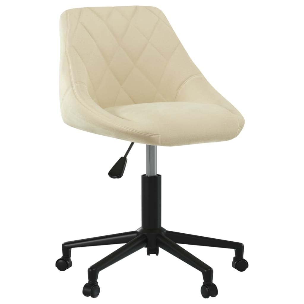 Eetkamerstoel draaibaar fluweel crèmekleurig is nu te koop bij PeponiXL, paradijselijk wonen!