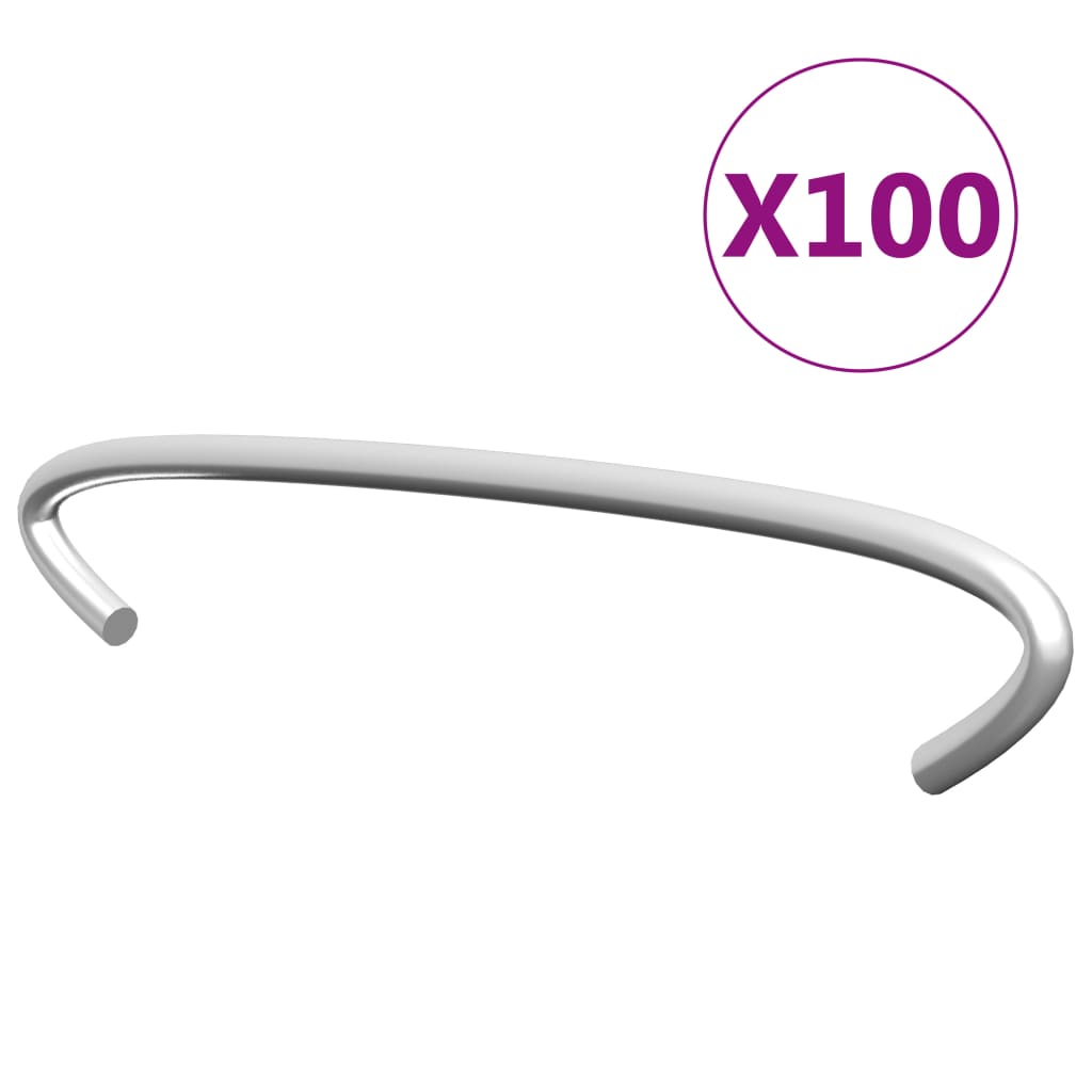 Gabionhaken 100 st 10 cm gegalvaniseerd staal is nu te koop bij PeponiXL, paradijselijk wonen!