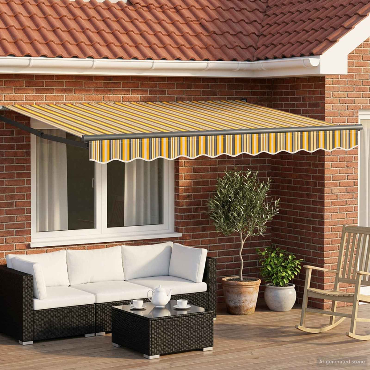 Elektrisch Uittrekbaar Zonnescherm 2,5 x 2 m is nu te koop bij PeponiXL, paradijselijk wonen!