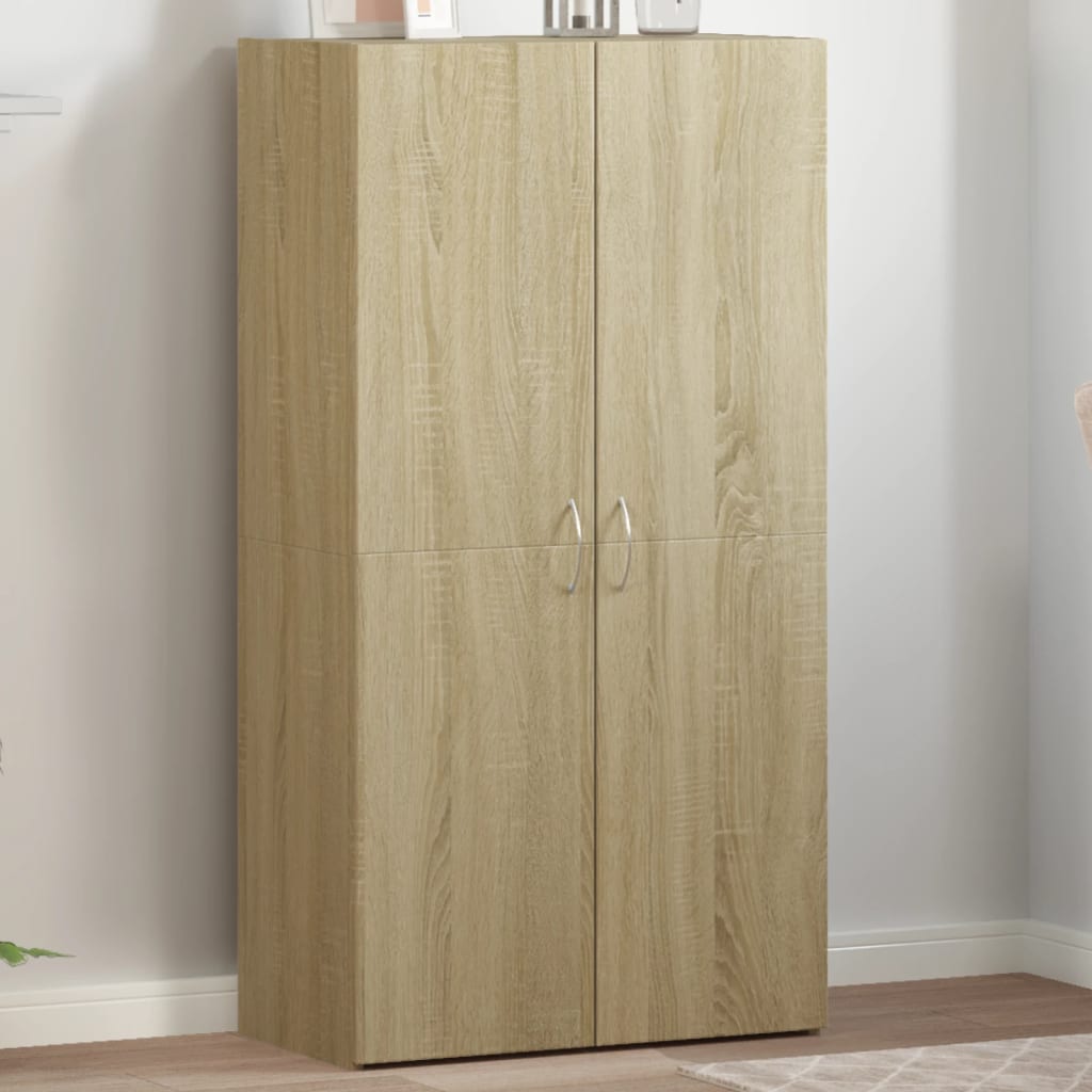 Archiefkast 60x32x115 cm bewerkt hout sonoma eikenkleurig is nu te koop bij PeponiXL, paradijselijk wonen!