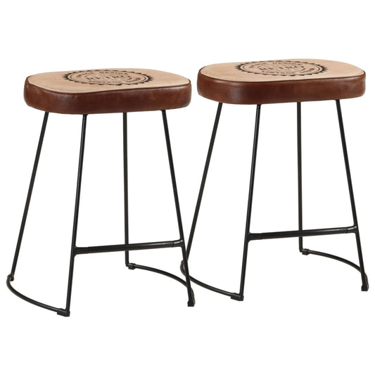 Barkrukken 2 st 40x29,5x53 cm donkerbruin is nu te koop bij PeponiXL, paradijselijk wonen!