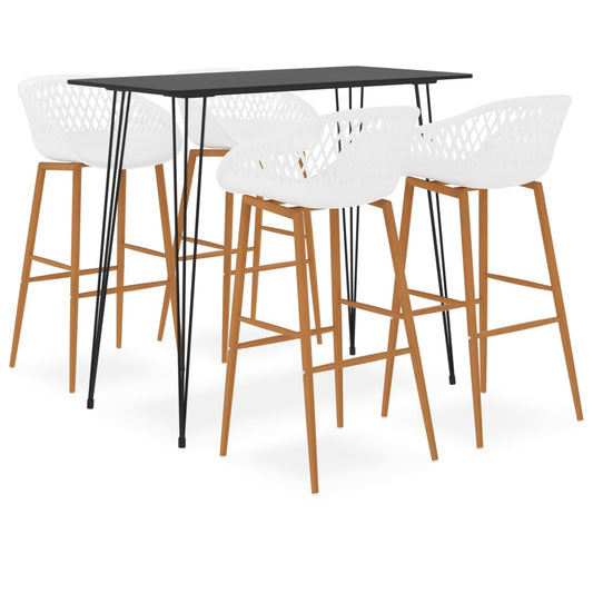 5-delige Barset zwart en wit is nu te koop bij PeponiXL, paradijselijk wonen!