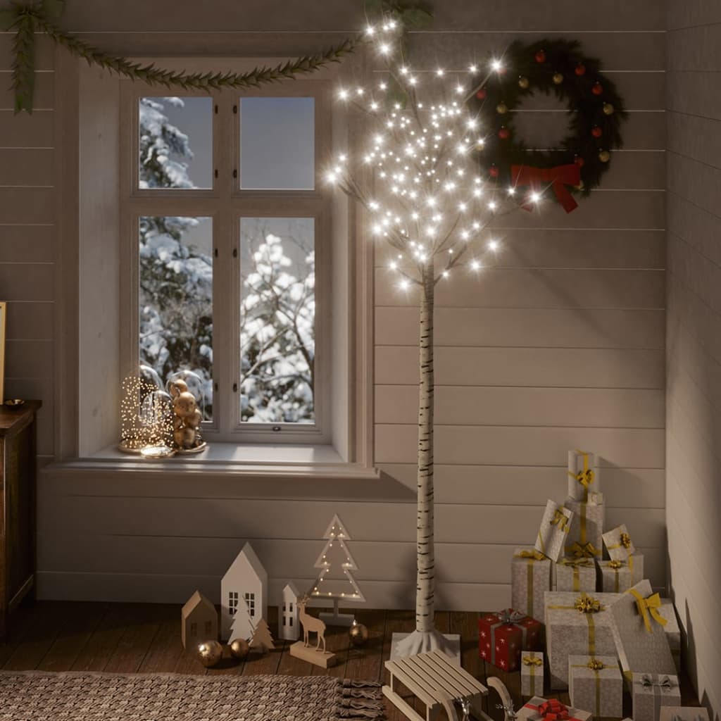Kerstboom wilg met 200 koudwitte LED's binnen en buiten 1,8 m is nu te koop bij PeponiXL, paradijselijk wonen!