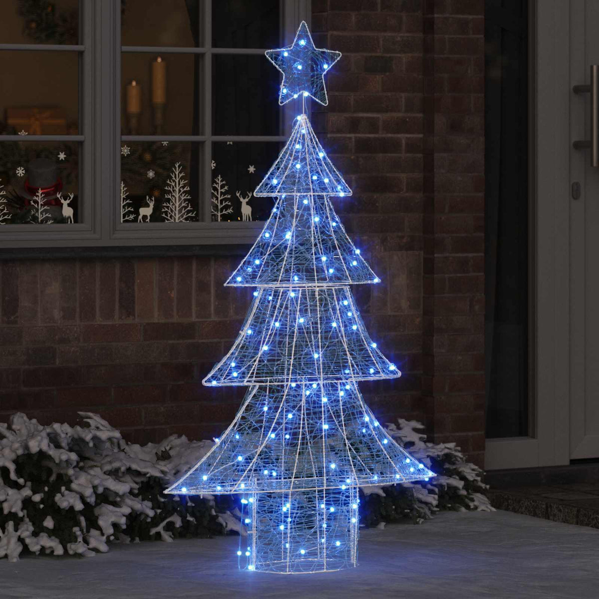Kerstboom met 160 LED Blauw 150 cm Acryl is nu te koop bij PeponiXL, paradijselijk wonen!